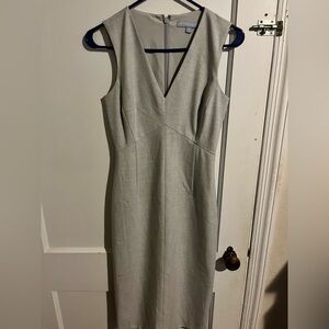 Antonio Melani Gray Sleeveless Sheath Dress Size 0